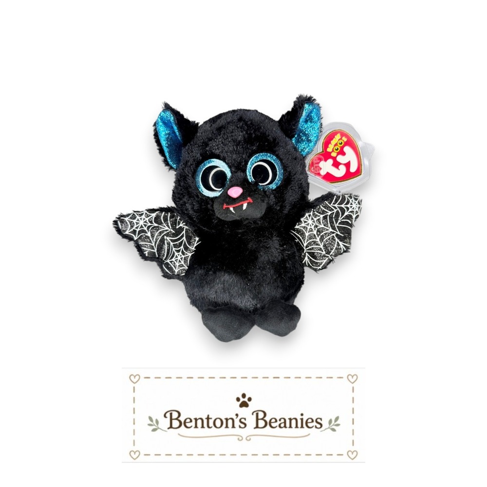Batrick the Bat Ty Beanie Boo | Mister Spooky Wings 🦇 | Mint Heart Tag ⭐